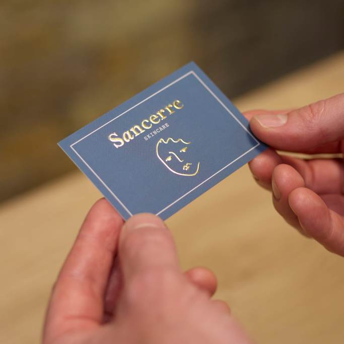 Golden Foil Matt Business Cards