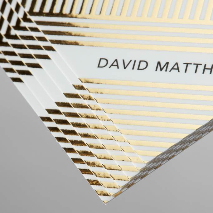 Golden Foil Matt Business Cards