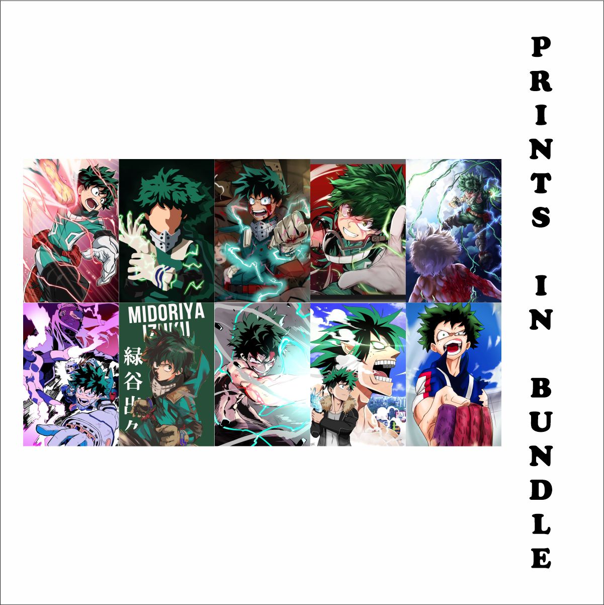 My Hero Academia Poster A4 Size Pack of 10 (Set 1)