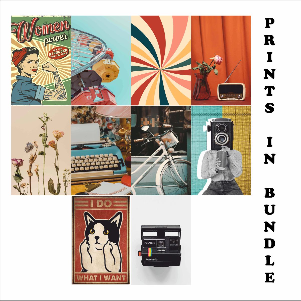 Retro posters A4 Size Set Of 10