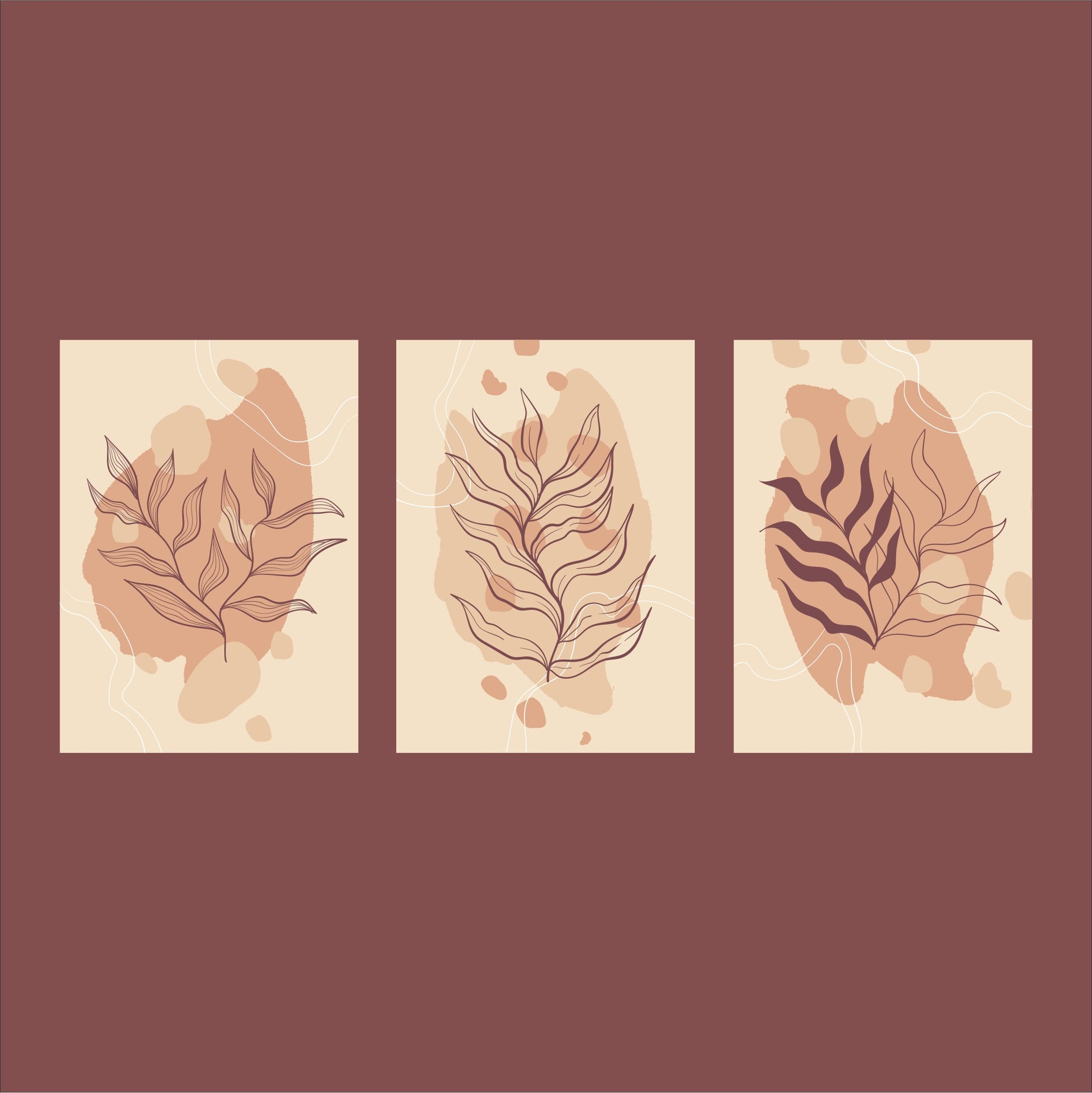 Pack Of 3 Multicolor Boho Flaunt Printed Wall Decor For Any Space