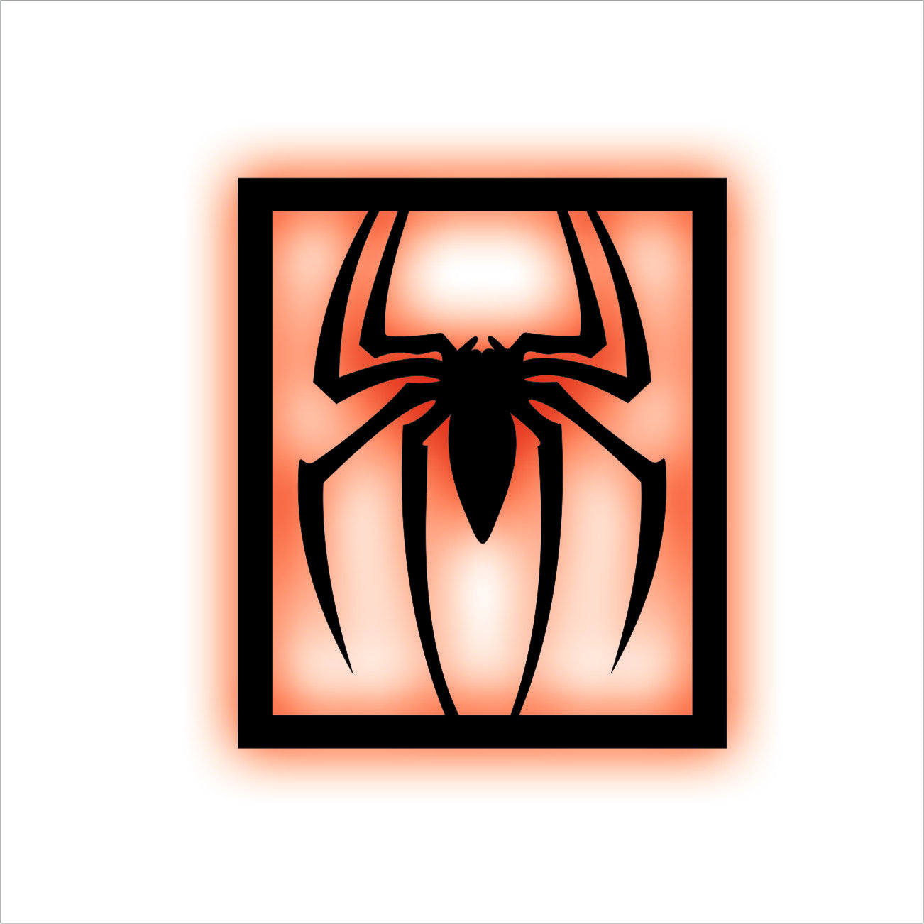 Spiderman Logo Backlit Wall Decor