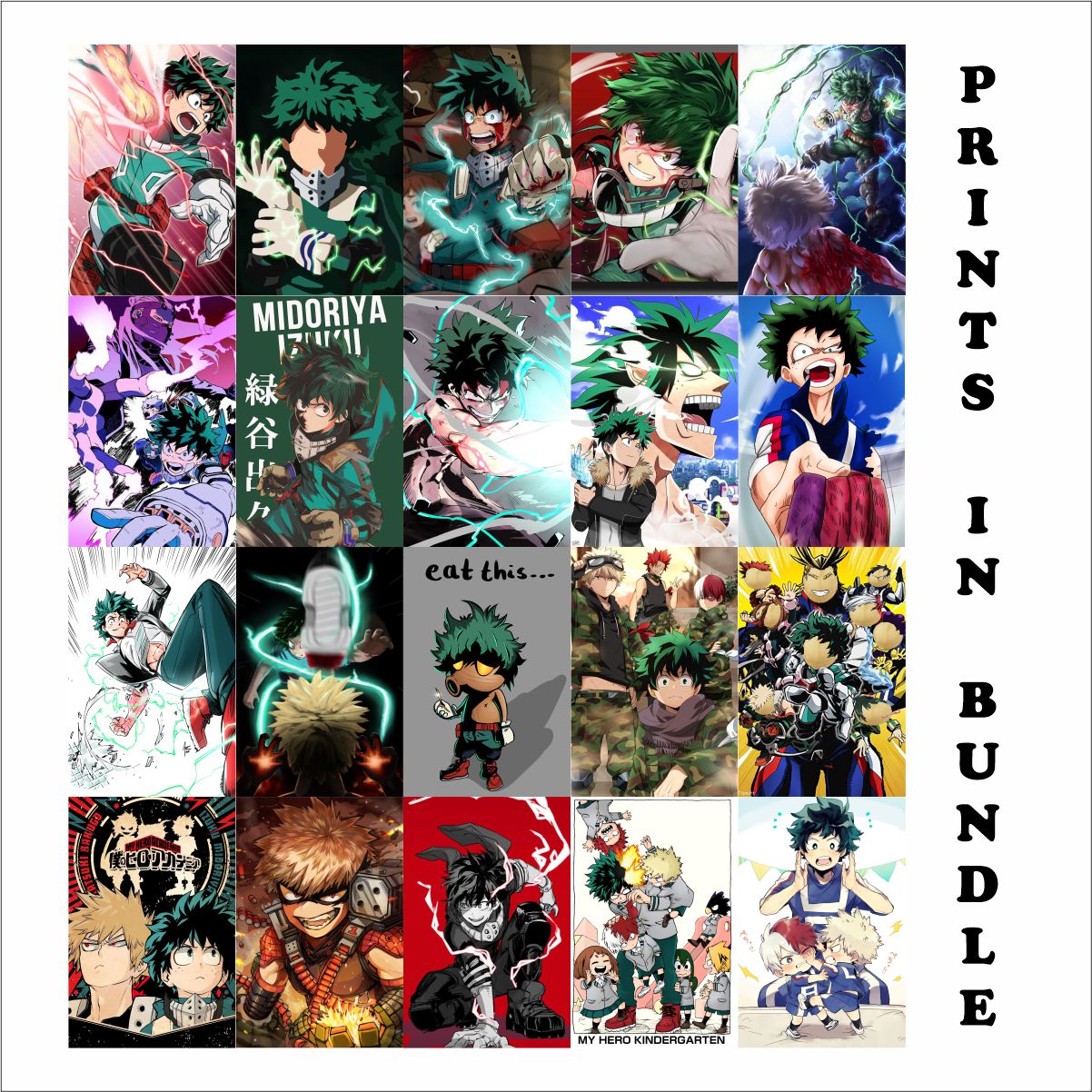 My Hero Academia Poster A4 Size Pack of 20