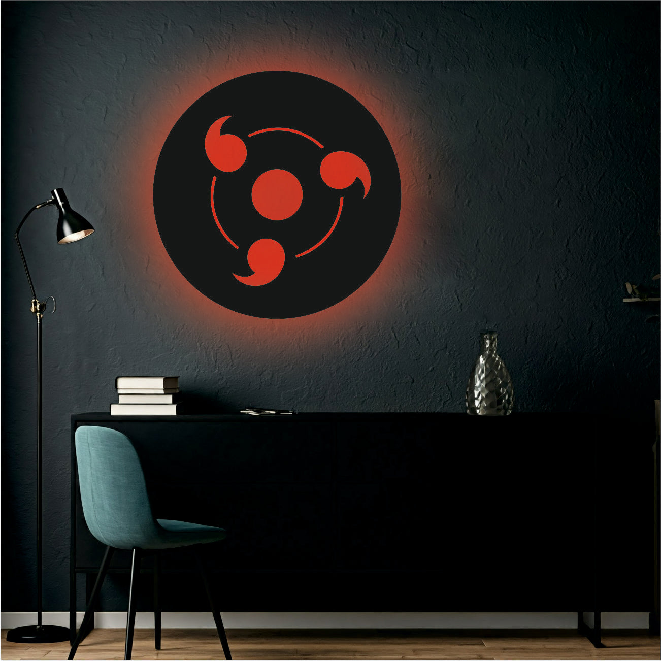Sharingan Backlit Wall Art