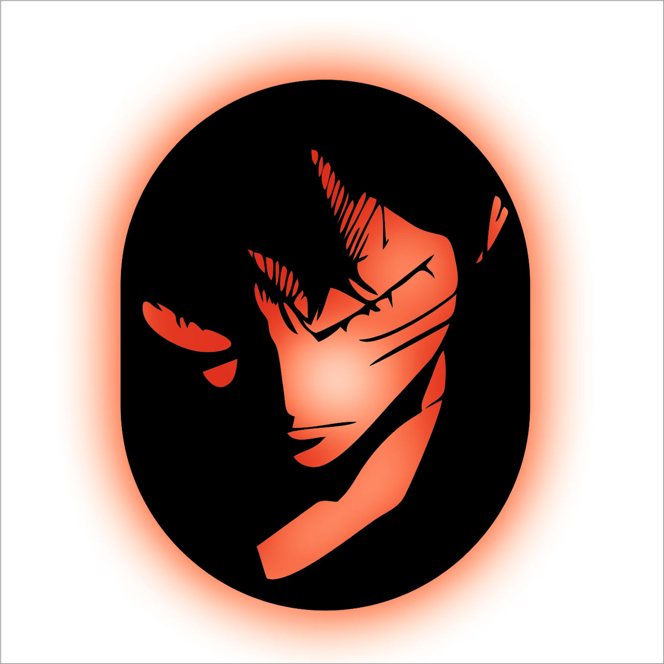 Luffy Red Anime Themed Wall Art Decor Sculpture