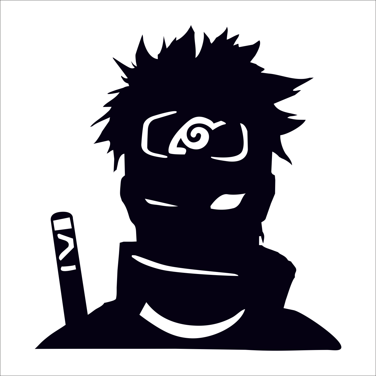 Shisui Backlit Engineered Wood wall art Red Anime Themed