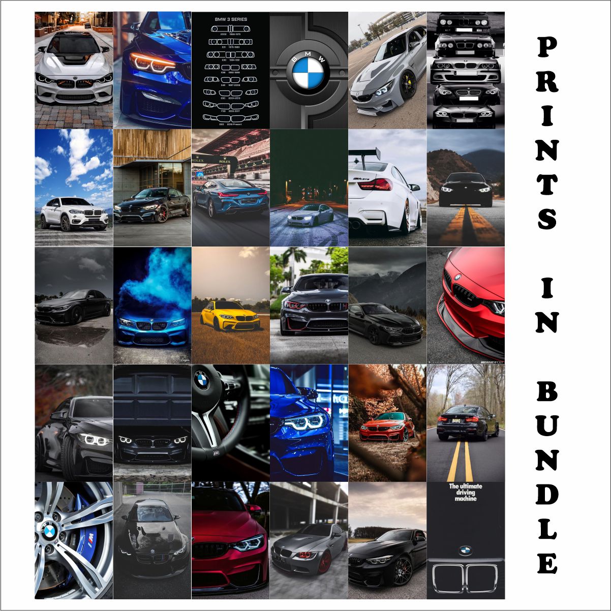 BMW Posters A6 Size Pack Of 30