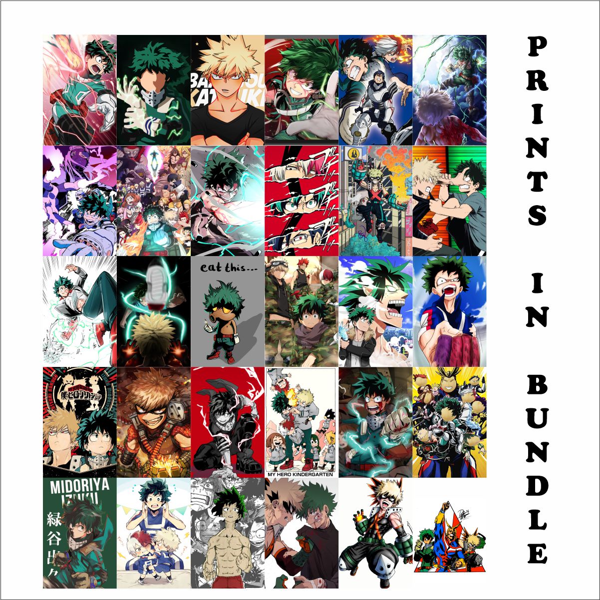 My Hero Academia Poster A6 Size  Pack of 30