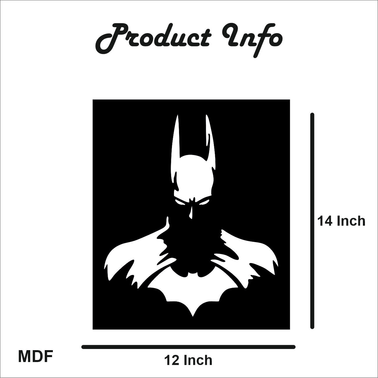 Batman Backlit Wall Decor warm white Led