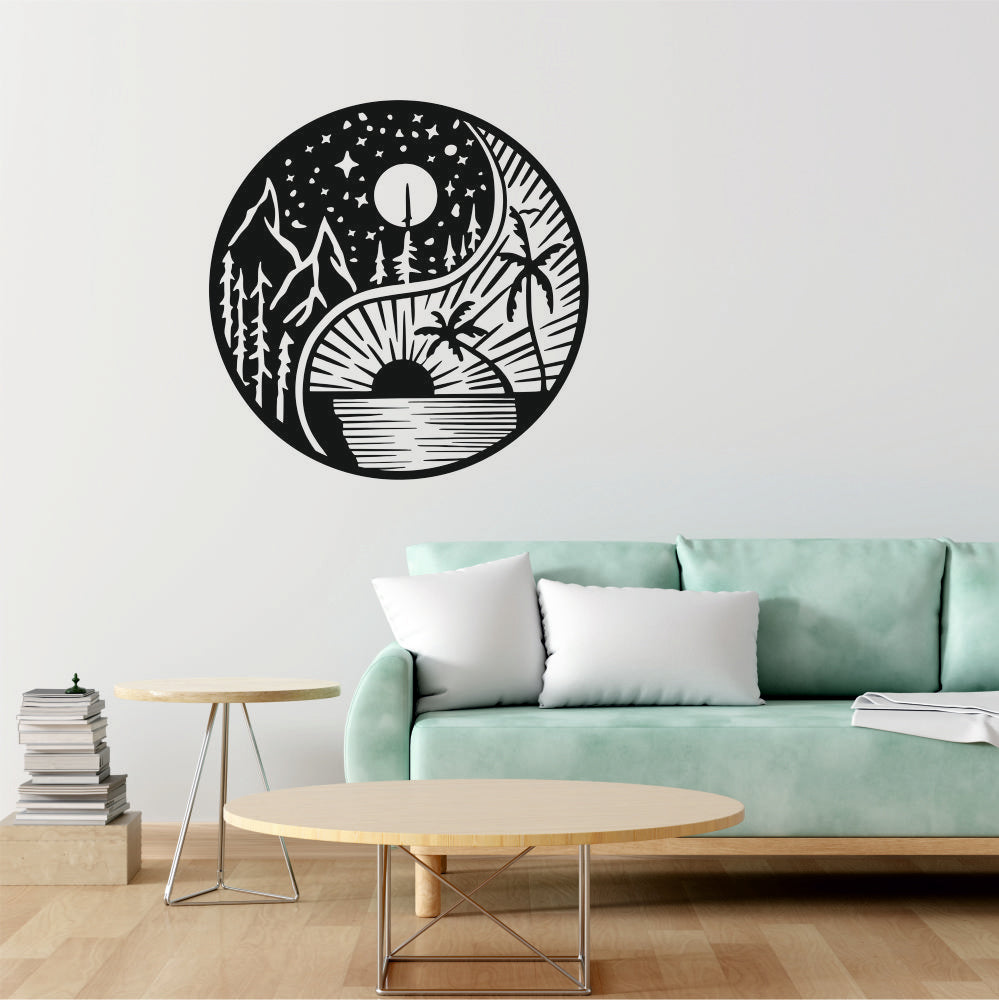 Black Engineered Wood Themed Wall Hangings