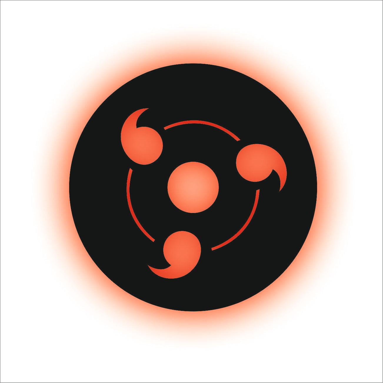 Sharingan Backlit Wall Art