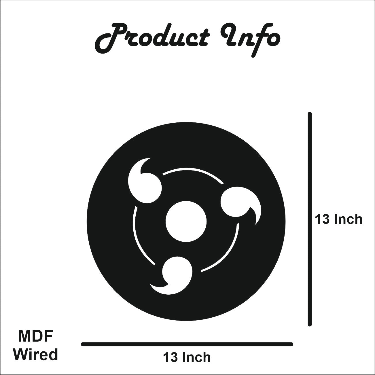 Sharingan Backlit Wall Art