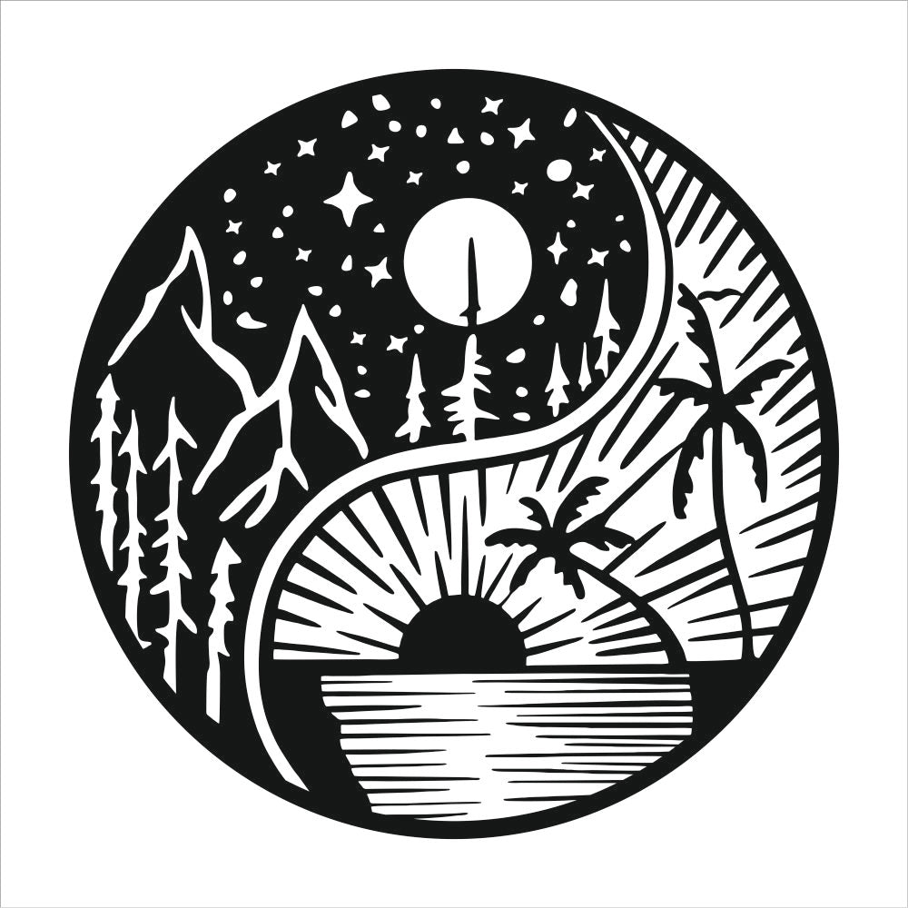 Black Engineered Wood Themed Wall Hangings