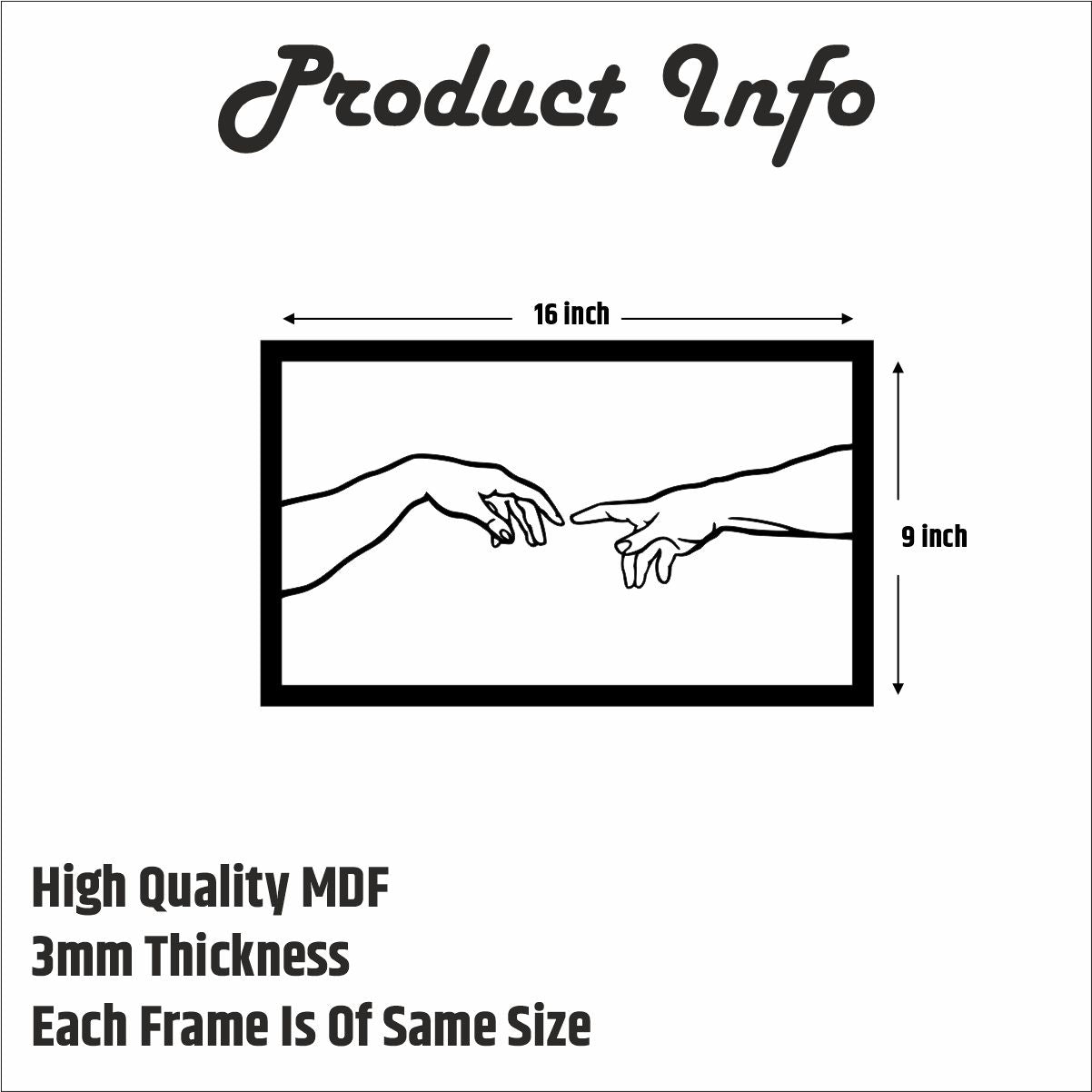 Wooden Hand Sign Design Wall Art | For Wall Decoration