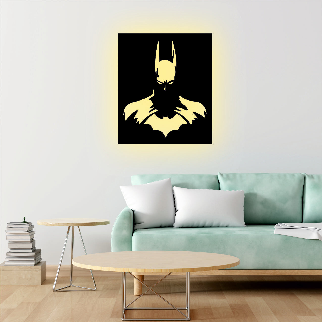 Batman Backlit Wall Decor warm white Led