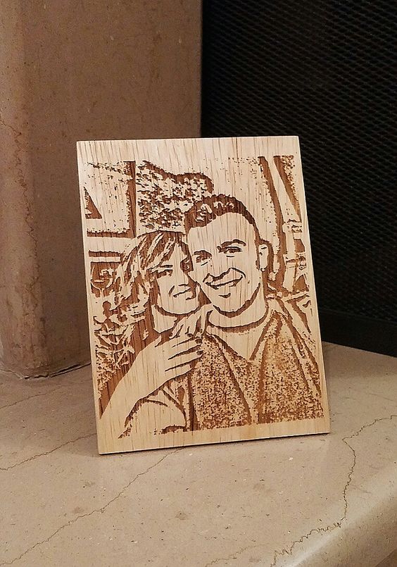 Wooden Engraved Mdf Photo Frame Small Personalised Item For Any Space