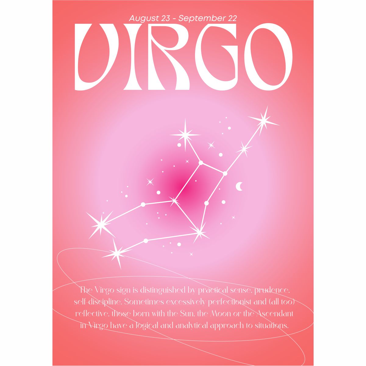 Virgo Zodiac Sign Photo Frame | For Wall Decoration