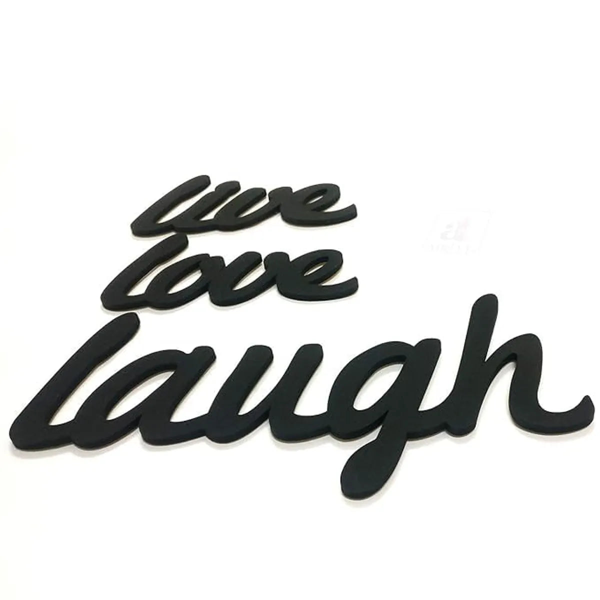 Multicolor Engineered Wood Wall Hanging Love & Laughter Art Deco Theme