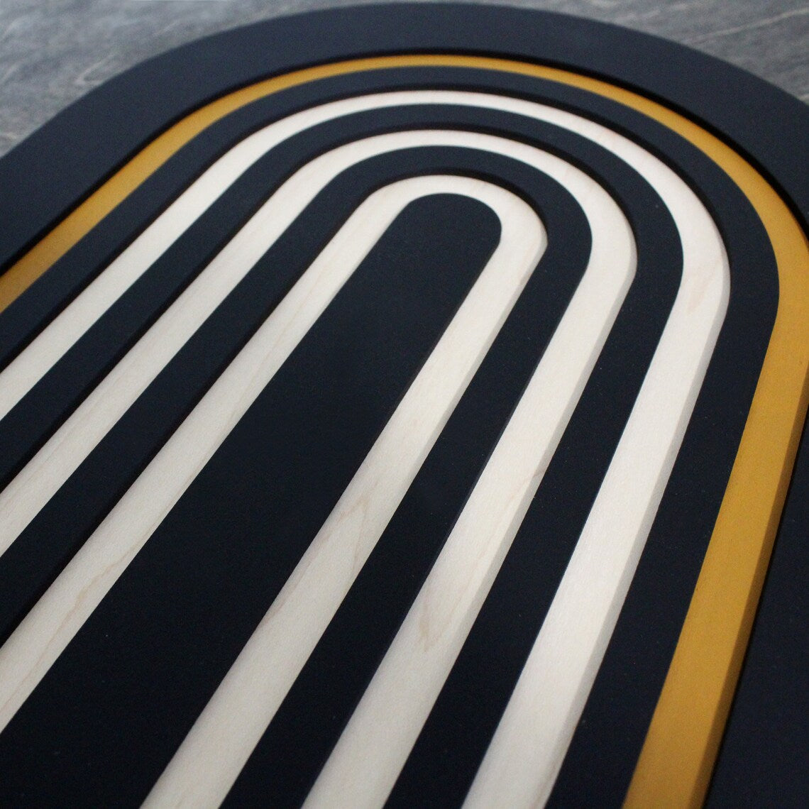 Multicolor Metal Floral Themed Wooden Wall Hanger