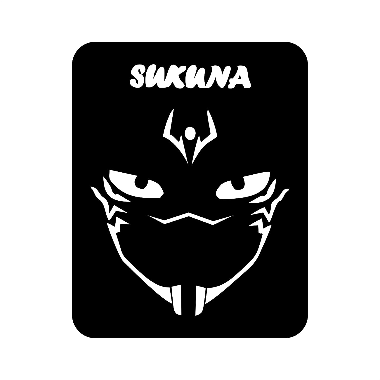 Sukuna Engineered Wood Red Anime Themed Free Anime Wall Sculpture