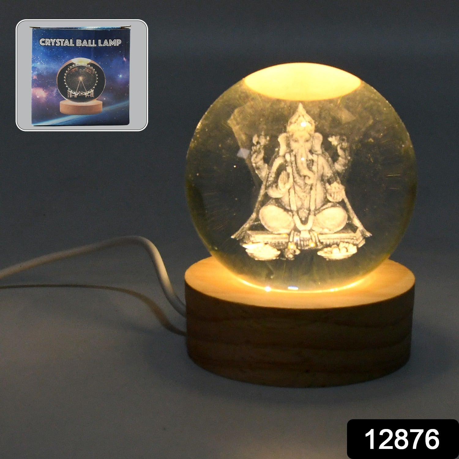 3d Crystal Ball Lamps For Bedroom (1 Pc)