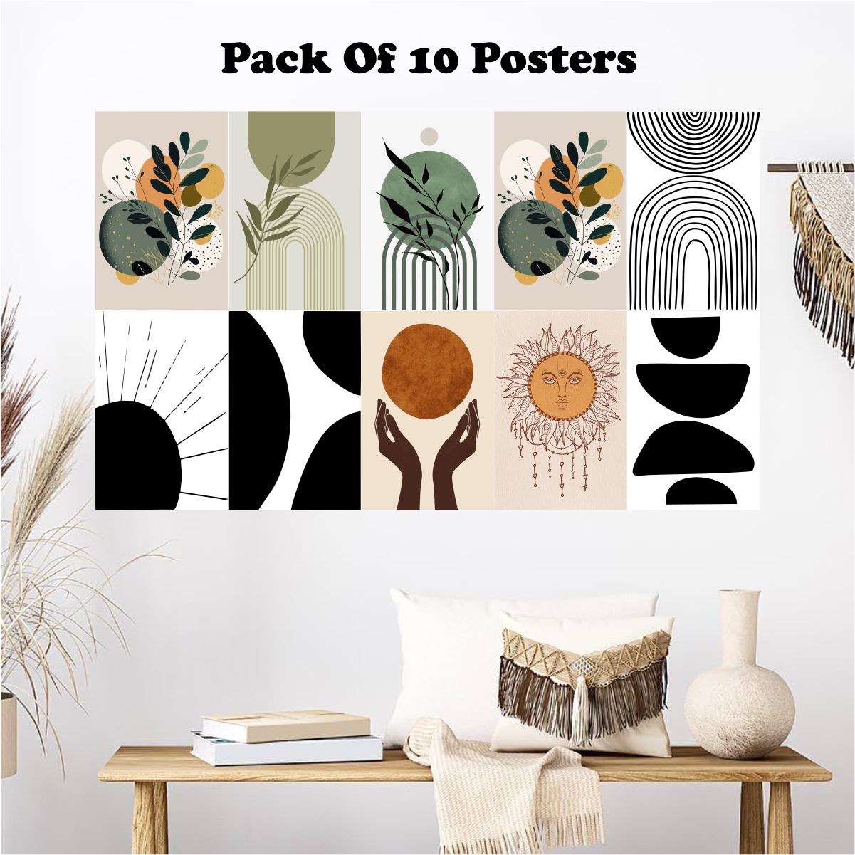 Boho art Poster A4 Size Pack Of 10