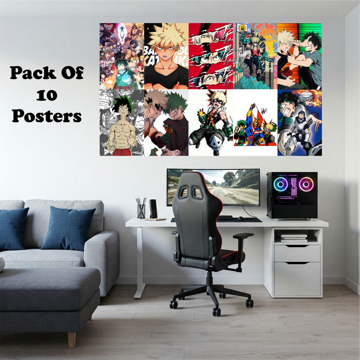 My Hero Academia Poster A4 Size Pack of 10 (Set 3)