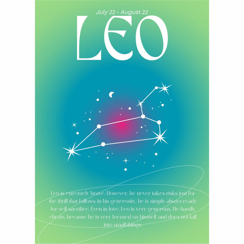 Leo Zodiac Sign Photo Frame | For Wall Decoration