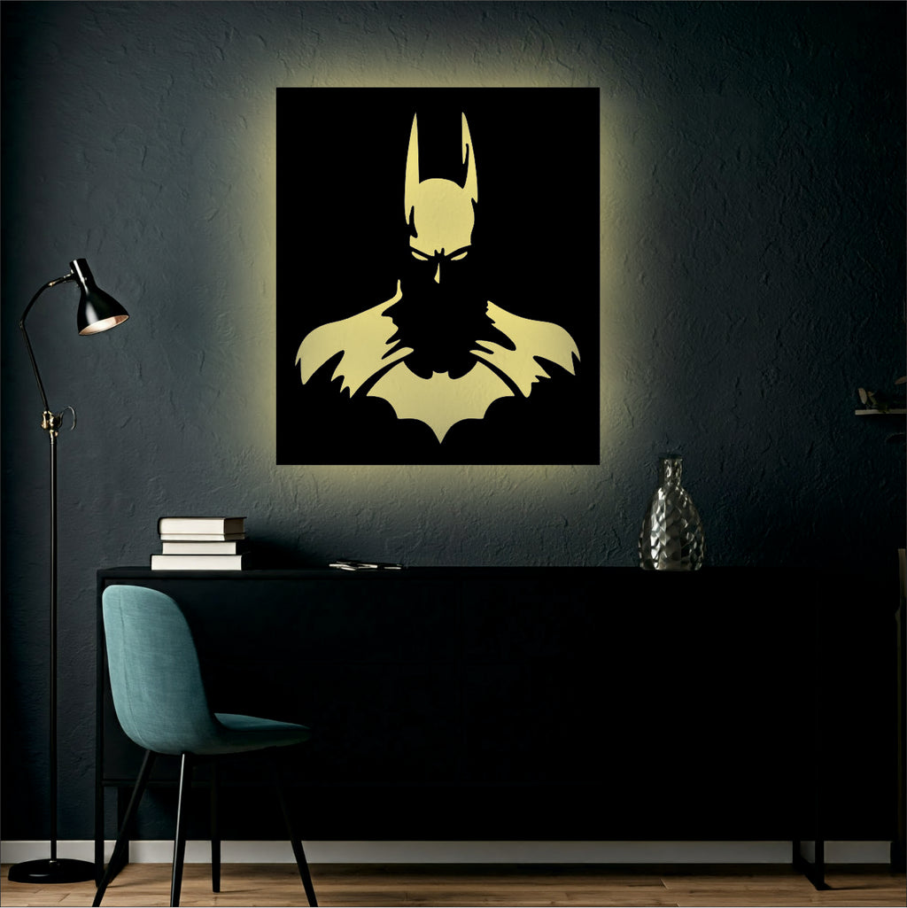 Batman Backlit Wall Decor warm white Led