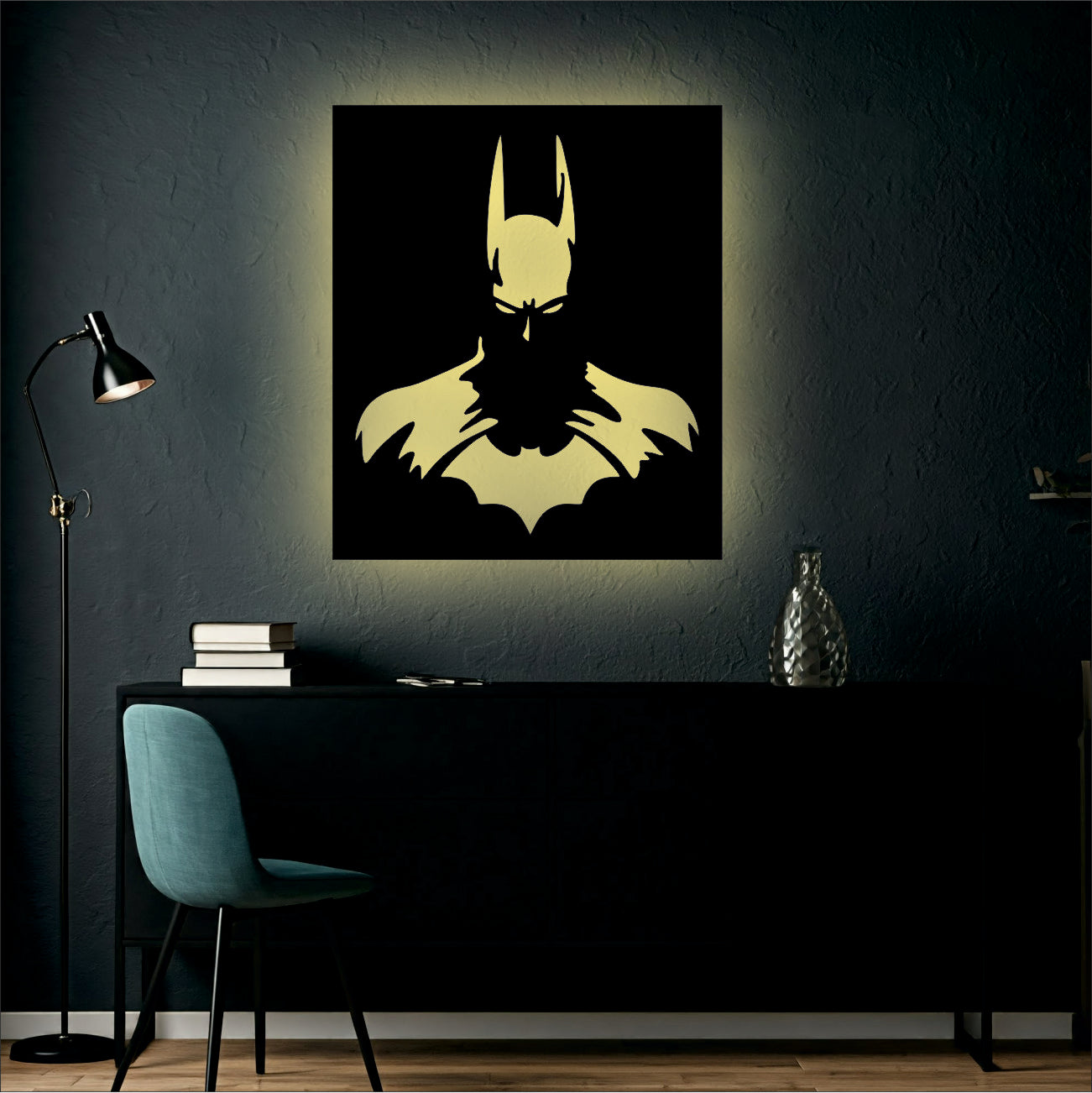 Batman Backlit Wall Decor warm white Led