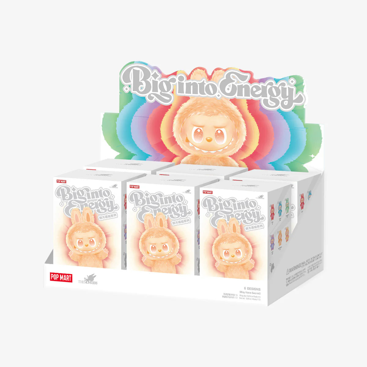 Labubu Doll Big Into Energy Plush Blind Box Vinyl Figures ( Pack Of 1 )