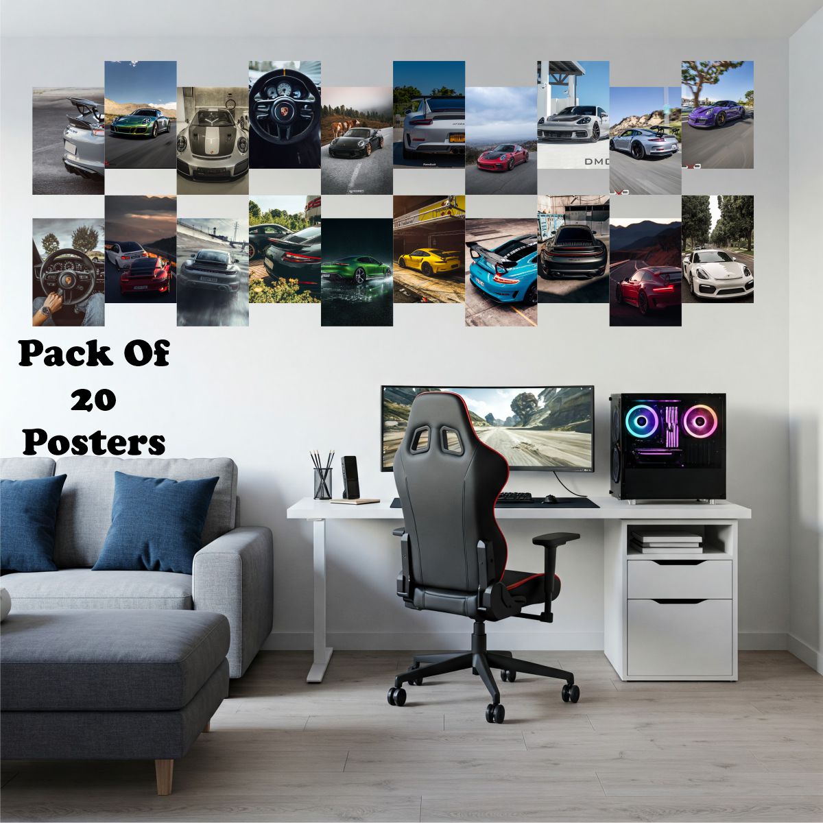 Porche Posters A4 Size Pack Of 20