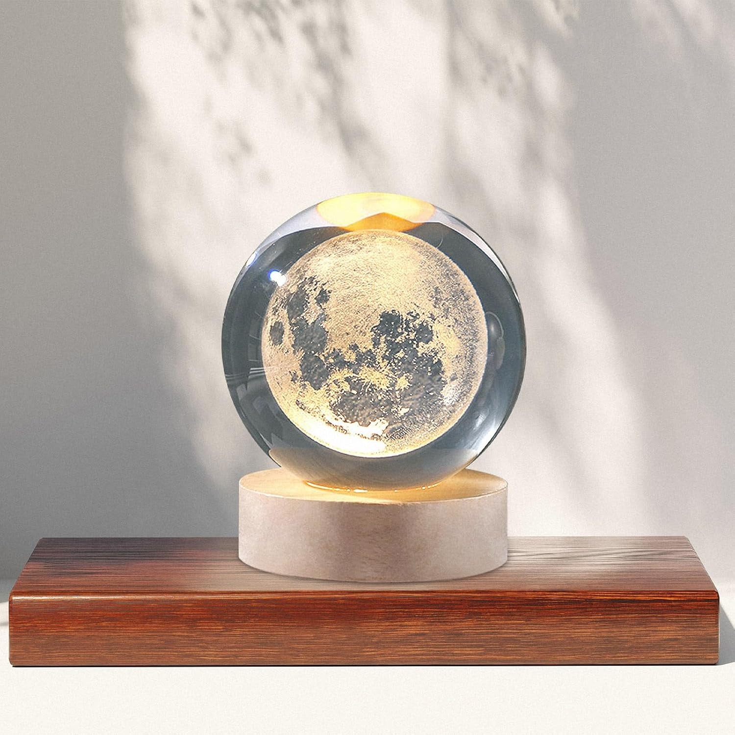3D Crystal Ball Night Lamp(MOON) (6 cm)