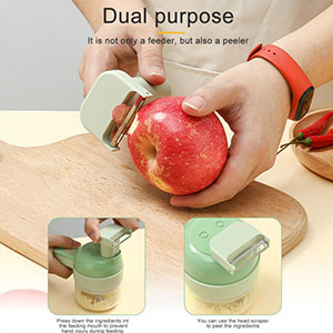 4 in 1 Handheld Electric Vegetable Cutter