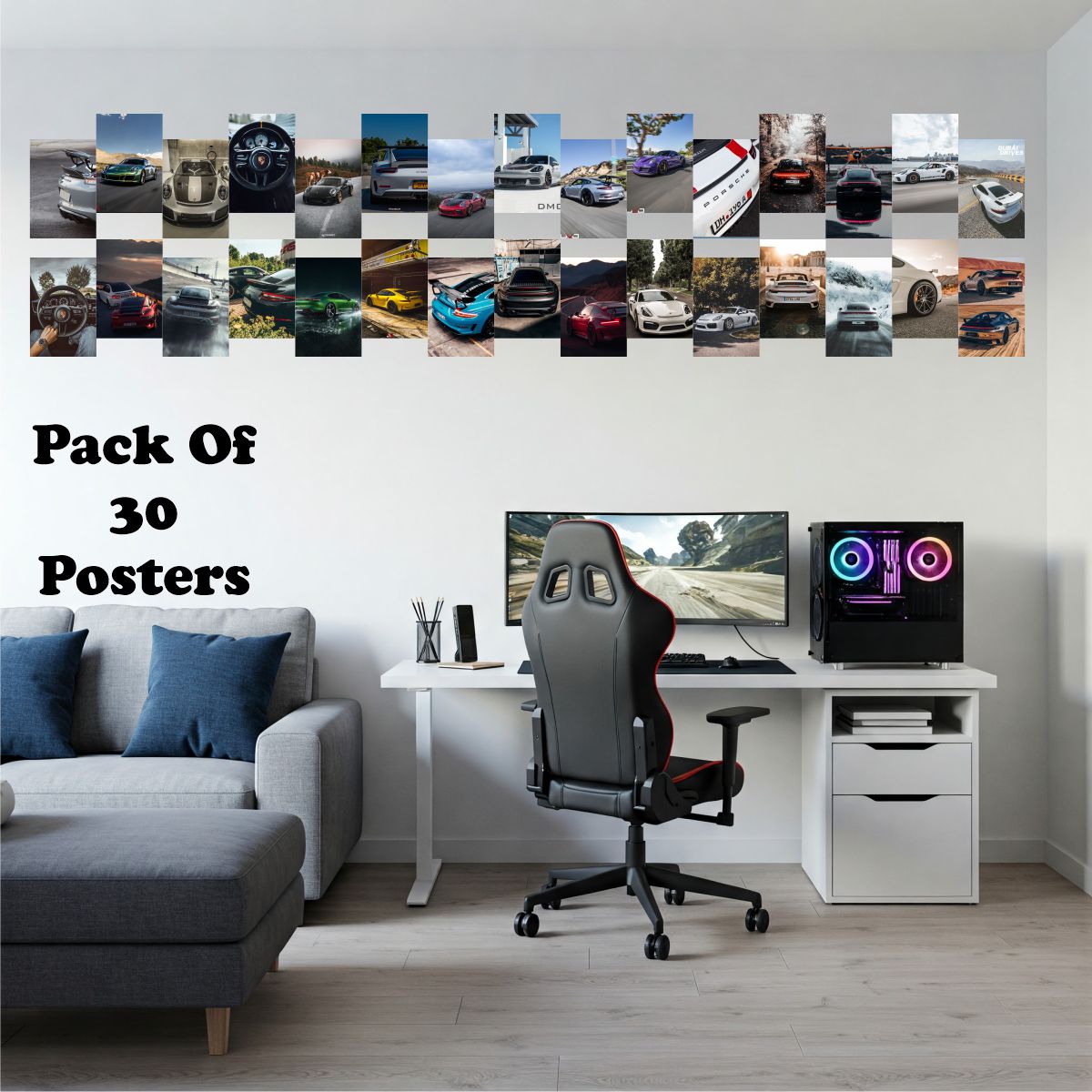 Porche Posters A6 Size Pack Of 30