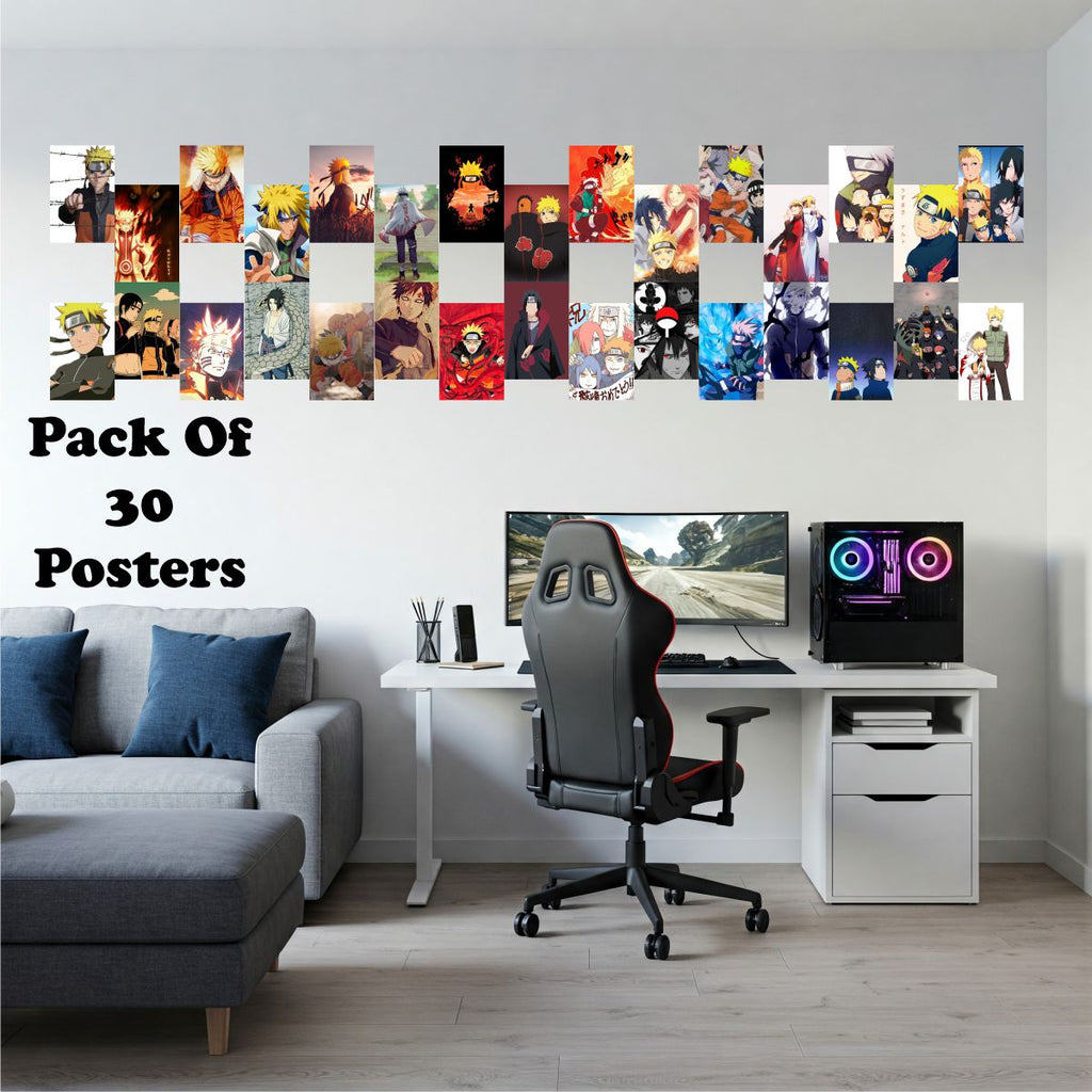 Naruto Poster Bundle A6 Size pack of 30