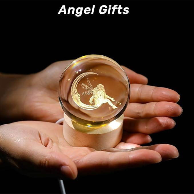 3D Crystal Ball Night Lamp(Mix)(6 cm)