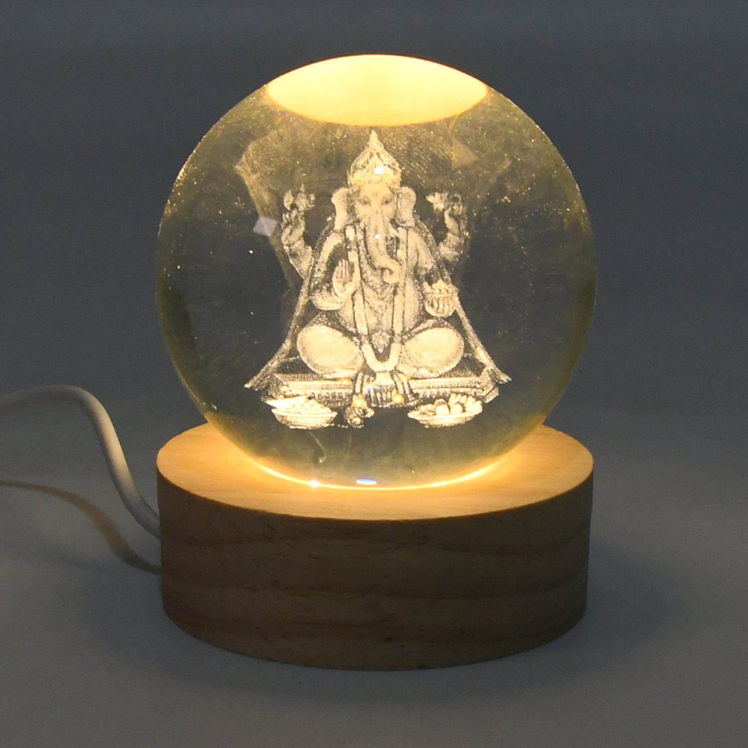 3d Crystal Ball Lamps For Bedroom (1 Pc)