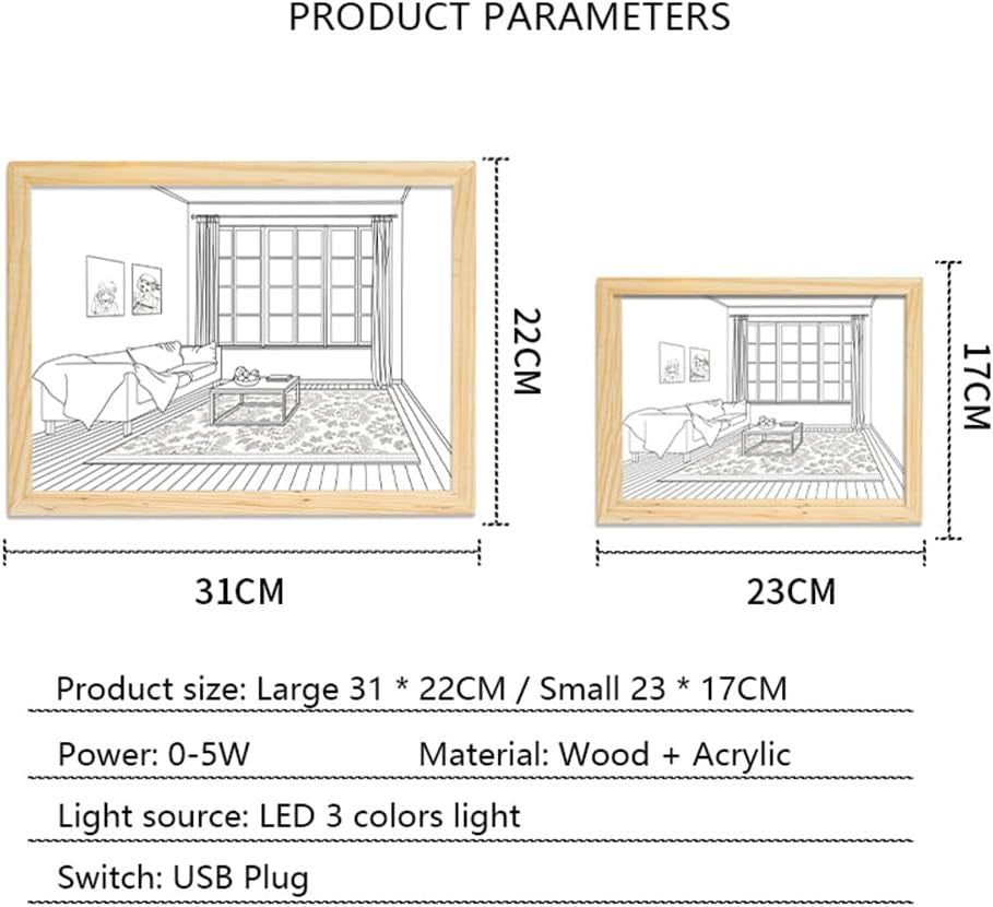 Light Painting Decoration Frame
