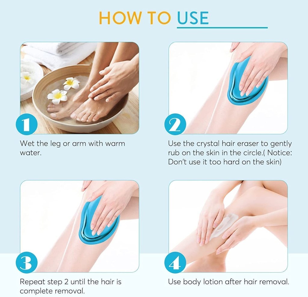 2 Crystal Hair Remover Painless Personal Care (Pack of 2)