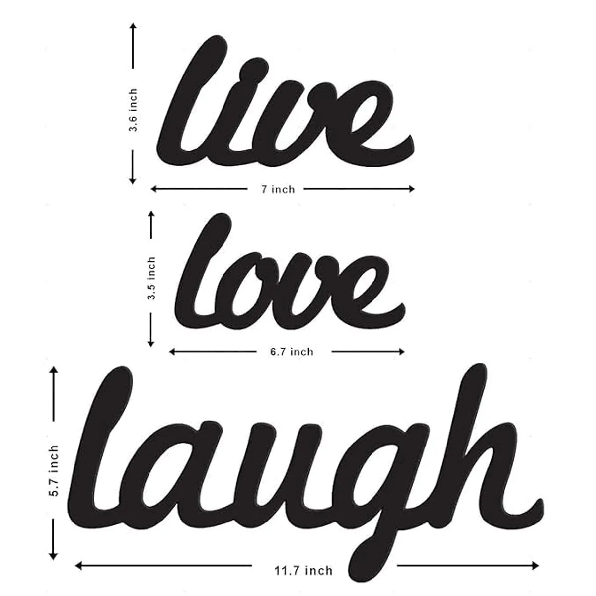Multicolor Engineered Wood Wall Hanging Love & Laughter Art Deco Theme