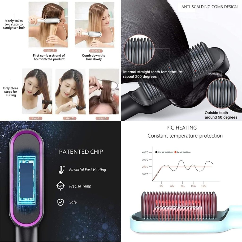Hair Straightener Comb Beauty Product