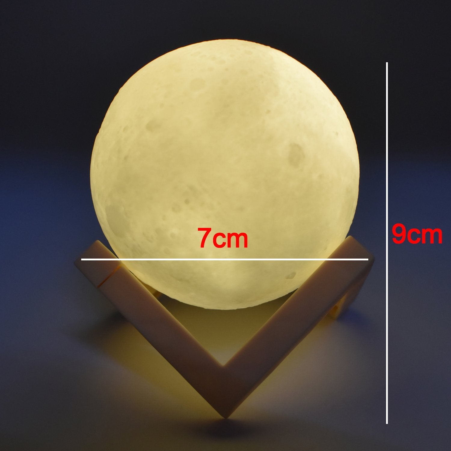 6031 3d Power Moon Lamp With Touch Control Adjust Brightness