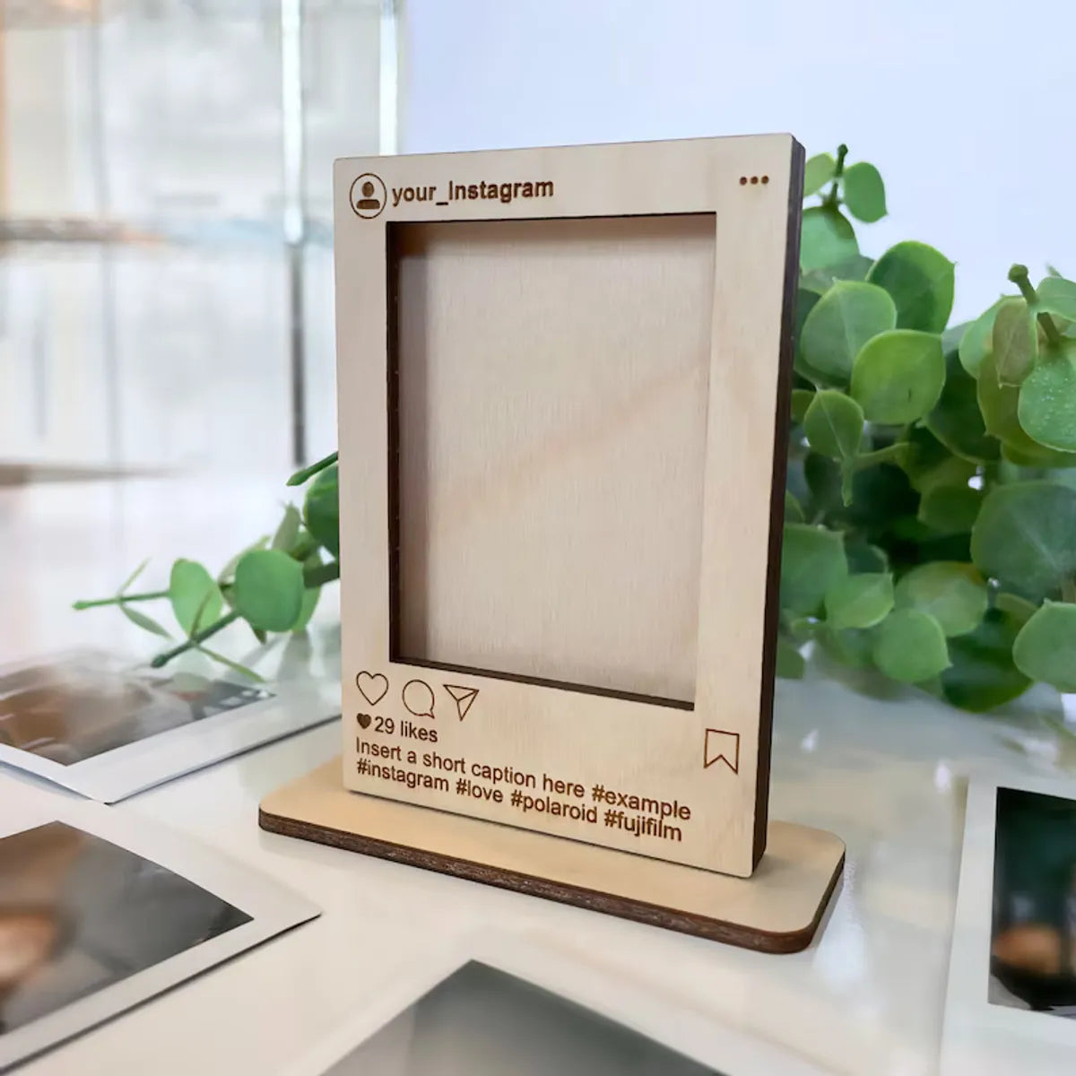 Wooden Instagram Photo Stand Mdf Wooden Personalised Item For Any Space